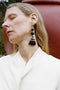 Sophie Buhai - Long Flamenco Earrings in Onyx