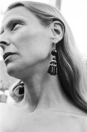 Flamenco Earrings in Onyx - Sophie Buhai