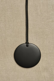 Large Full Moon Pendant in Onyx - Sophie Buhai