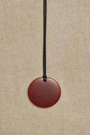 Medium Full Moon Pendant in Carnelian - Sophie Buhai