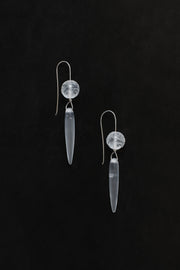 Moon Drop Earrings in Quartz - Sophie Buhai