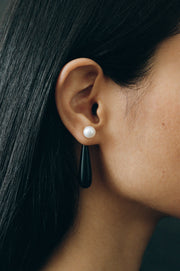 Small Angelyne Earrings in Onyx - Sophie Buhai