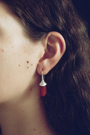 Dripping Stone Earrings in Carnelian - Sophie Buhai