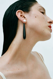 Large Angelyne Earrings in Onyx - Sophie Buhai