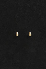 18k Gold Tiny Egg Studs - Sophie Buhai