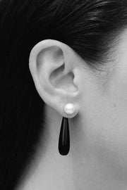 Small Angelyne Earrings in Onyx - Sophie Buhai