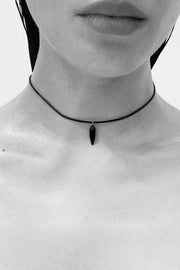 Tiny Spear Choker in Onyx - Sophie Buhai