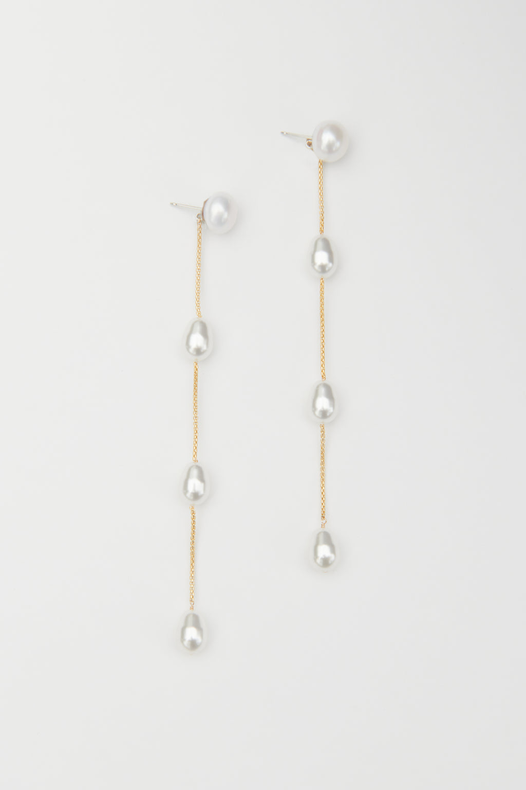 Gold Medium Pearl Drop Earrings | Sophie Buhai